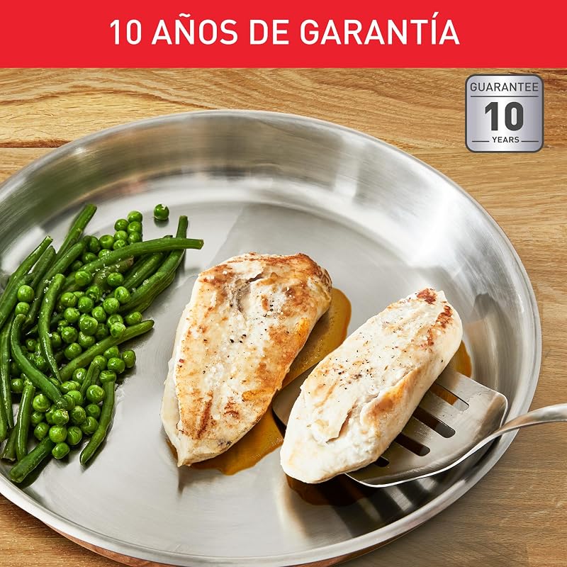 Duetto On - Juego de 2 Sartenes, Acero Inoxidable, Sin revestimiento