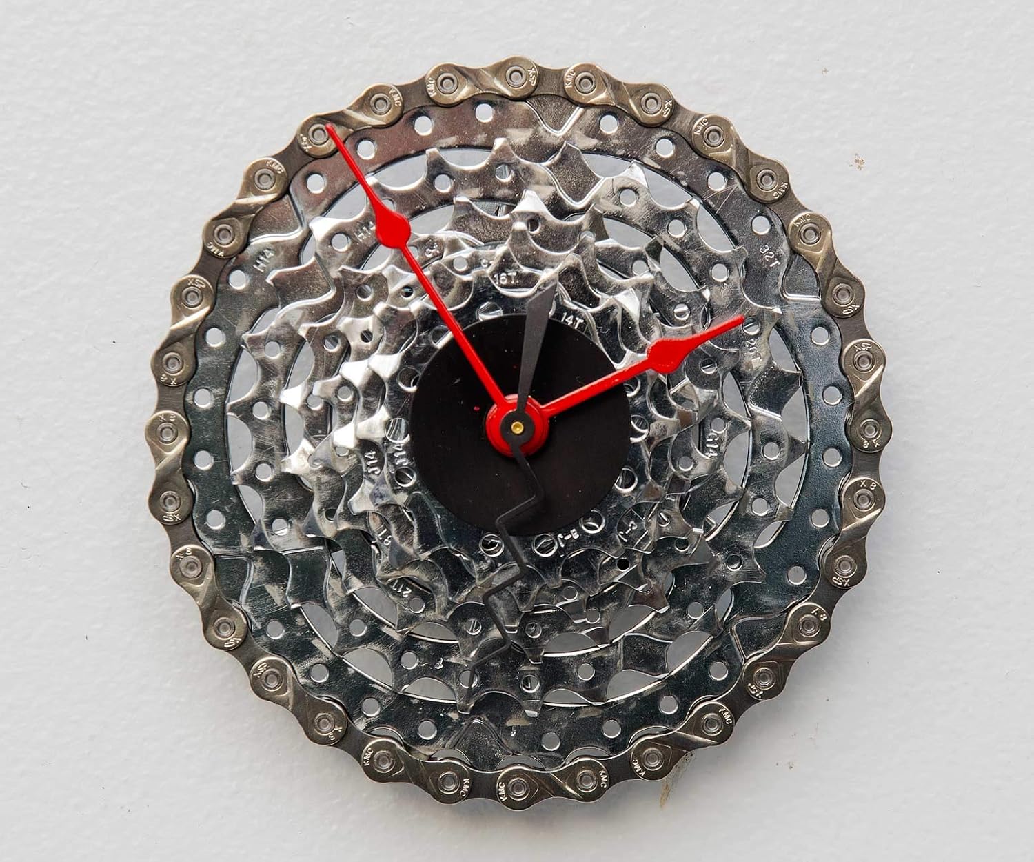 Recycled Bike Gear Clock, bike lover clock, upcycled bike