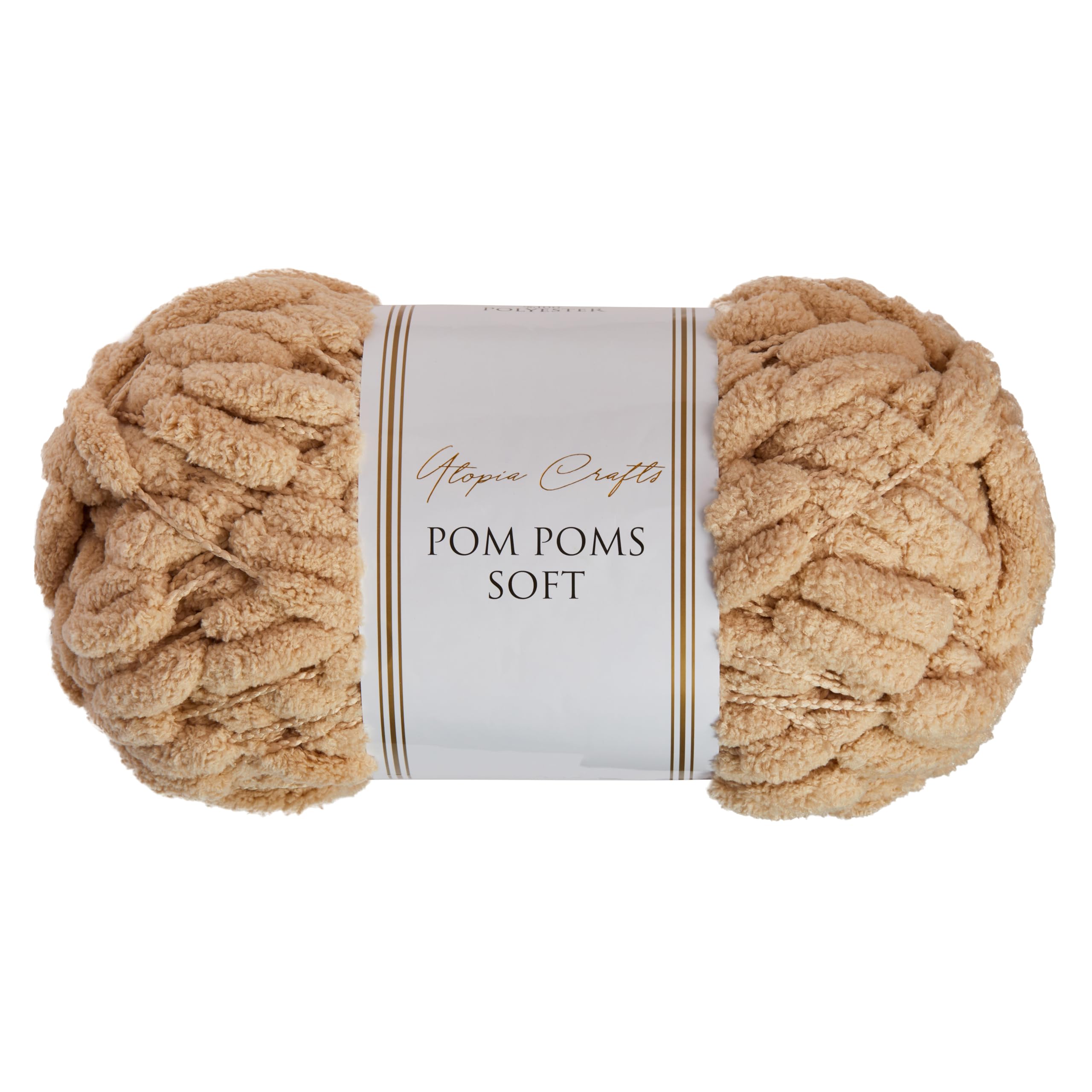 Utopia Crafts Pom Pom Soft Yarn 200g (Milk Shake)