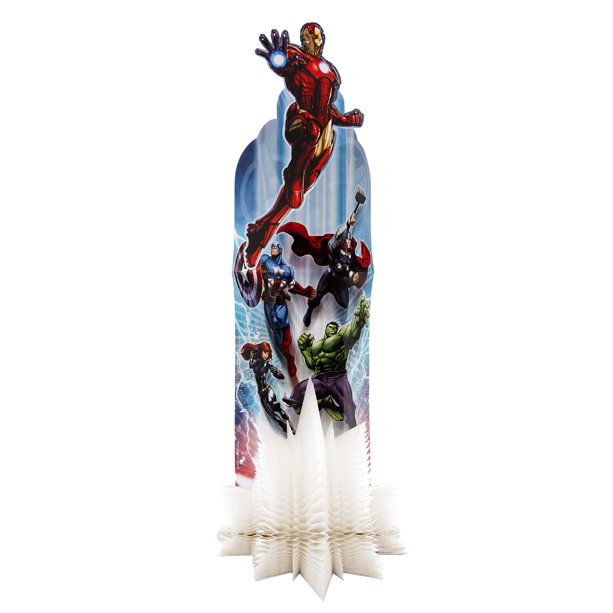 3D Sculpture Birthday Card for Son from Hallmark - Marvel Avengers Paper Wow Design
