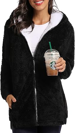 women's plus size sherpa hoodie