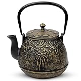 Tea Kettle, TOPTIER Japanese Cast Iron Tea Pot for