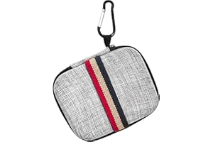 NPTCL Case for Lavalier Microphone Electronics - Small Carrying Case for Lapel Clip-on Mic Storage Protective Case for Little Gadget Acessories - Grey Small