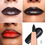 Oulac Matte Black Lip Liner Waterproof 24H Vegan 01 Noir view 3