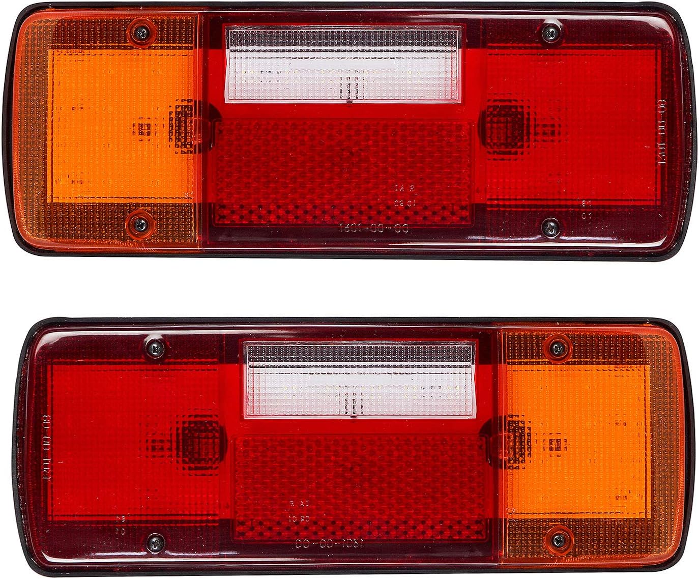 Lite Green: 2x Tractors trucks Trailers Freight Liner LED Rear Tail Combination Lamp 4 function 12V lamp -12000701