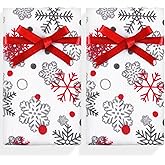 Quera 2 Pack Christmas Hand Towels, Winter Christmas Snowflake 100% Cotton Bathroom Decorative Towels Set for Drying, Cleaning, Cooking, Holiday 13.7'' x 29.5''
