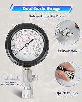 DAYUAN Professional Petrol Engine Compression Tester Kit Set Blue view 4