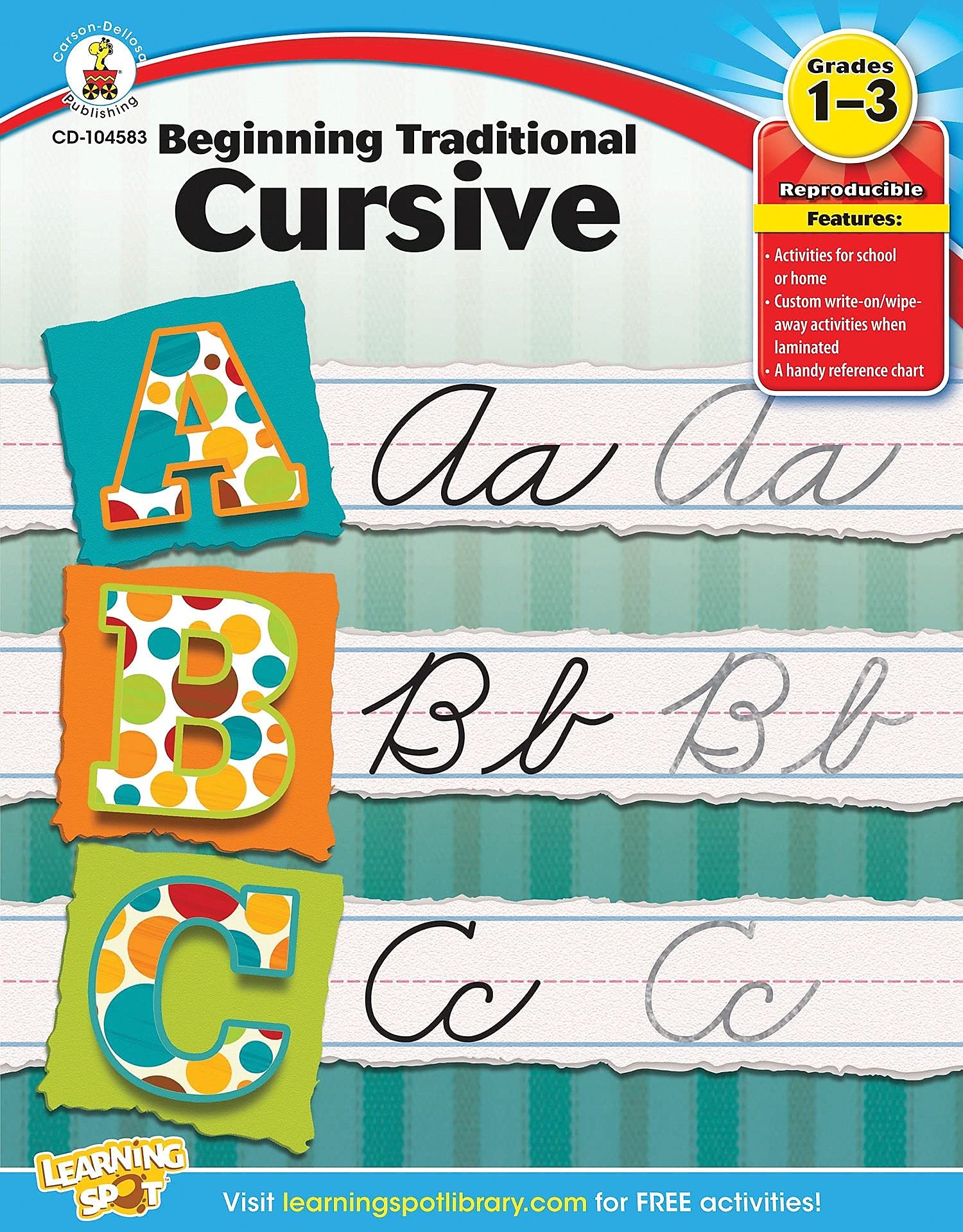 Mua Carson Dellosa Beginning Traditional Cursive Handwriting Workbook ...