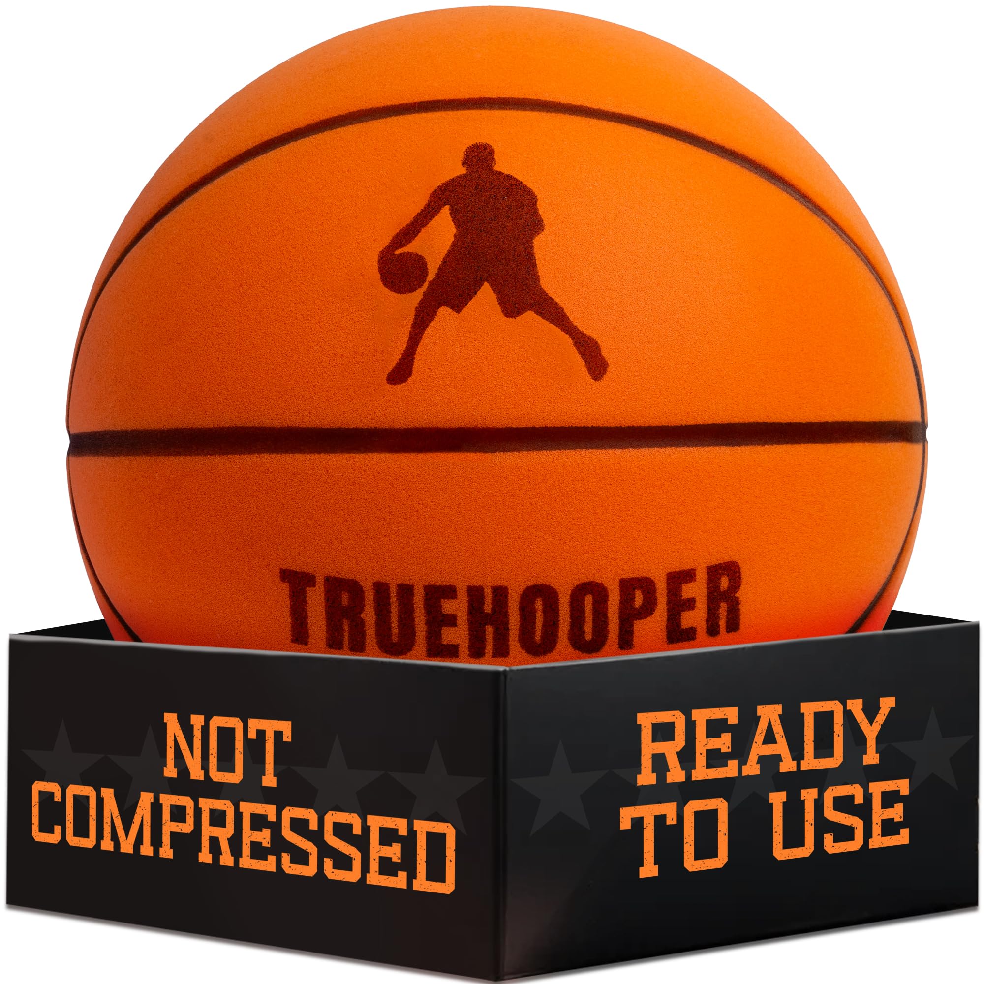 Basketball Only TRUEHOOPER Silent Basketball – Size 7 Indoor Basketball (PRO Version ...