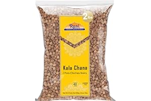 Rani Kala Chana (Desi Chickpeas Chana with skin) 32oz (2lbs) 908g ~ All Natural | Gluten Friendly | NON-GMO | Vegan | Kosher 