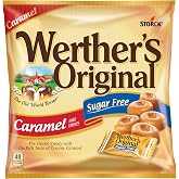 Werther's Original Caramel Sugar Free Hard Candies - Individually Wrapped Sugar-Free Hard Candies for Halloween, Parties, or Snacks - 2.7 5 oz Bags (Pack of 12)