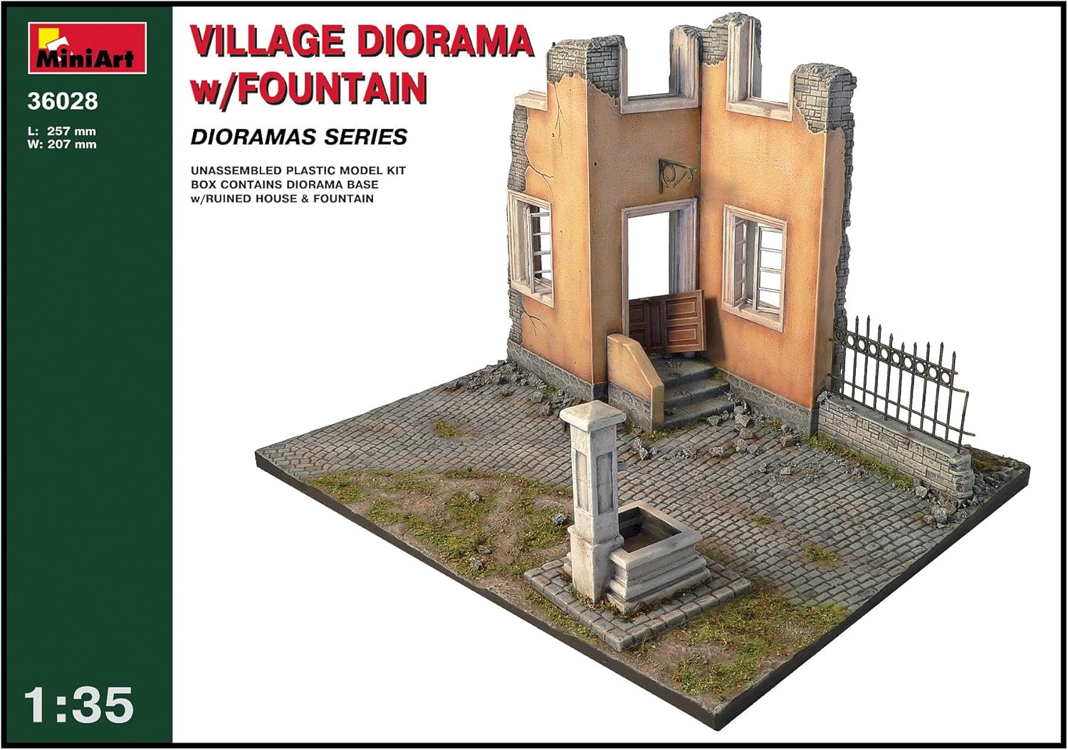 ミニアート 1 35 ジオラマベース28 村の噴水 Ma プラモデル プラモデル 通販 Amazon
