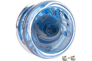 Yomega Raider - Professional Responsive Ball Bearing Yoyo, Great for Kids, Beginners and for Advanced String Yo-Yo Tricks and Looping Play. + Extra 2 Strings & 3 Month Warranty (Blue)