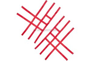 TITAN 757 PERFORMANCE Nerf Bar Nets for Tusk Alba 757 Titan Fits Honda Yamaha Suzuki Kawasaki Red