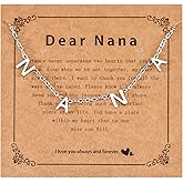 HUTIMY Nana Jewelry for Women Grandma Birthday Mothers Day Gifts from Grandson Nana Necklaces