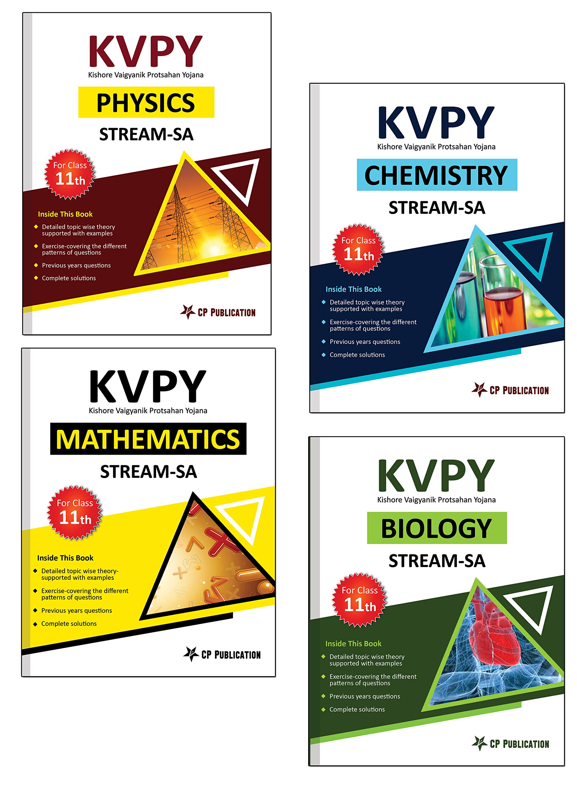 KVPY-SA: Complete Study Material Package (PCMB) for Class 11th by Career Point, Kota