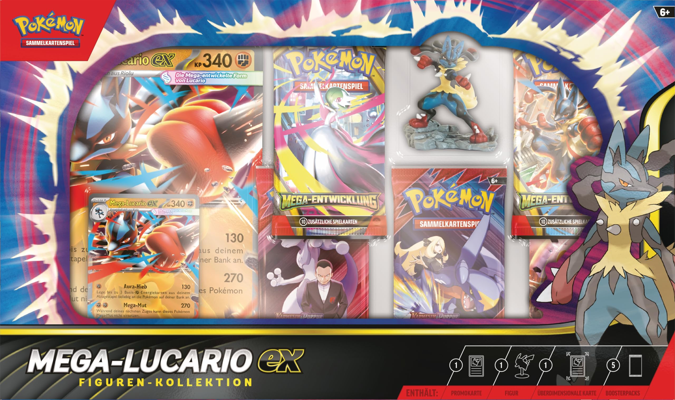 Pokémon (Sammelkartenspiel), PKM Mega-Lucario Figuren-Kollektion 5