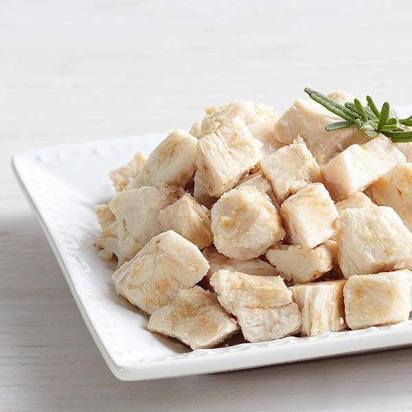 AUGASON FARMS COOKED FREEZE DRIED WHITE MEAT CHICKEN DICES CAN, EMERGENCY FOOD SUPPLY, EVERYDAY MEALS, 15 SERVINGS