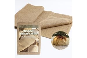 UBCGOTT Gardening Burlap Roll - Multipurpose Natural Burlap Fabric (20 Inch x 5 Feet)