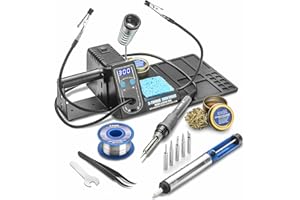 X-Tronic 3020-PRO • 75W Soldering Iron Station • C/F, Calibration, Sleep Features • 2 Helping Hands • Silicone Tool Mat • 5 Extra Tips • Roll of Solder • Tweezers • Solder Sucker • Brass Sponge/Flux!