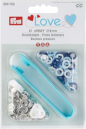 Prym Boutons Pression Bleus Love Jersey En Laiton 8 Mm De Diametre Amazon Fr Cuisine Maison