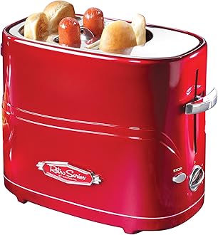 Nostalgia HDT600RETRORED Retro Series Pop-Up Hot Dog Toaster