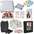 HP Sprocket Portable 2x3 Instant Color Photo Printer (Luna Pearl) Starter Bundle