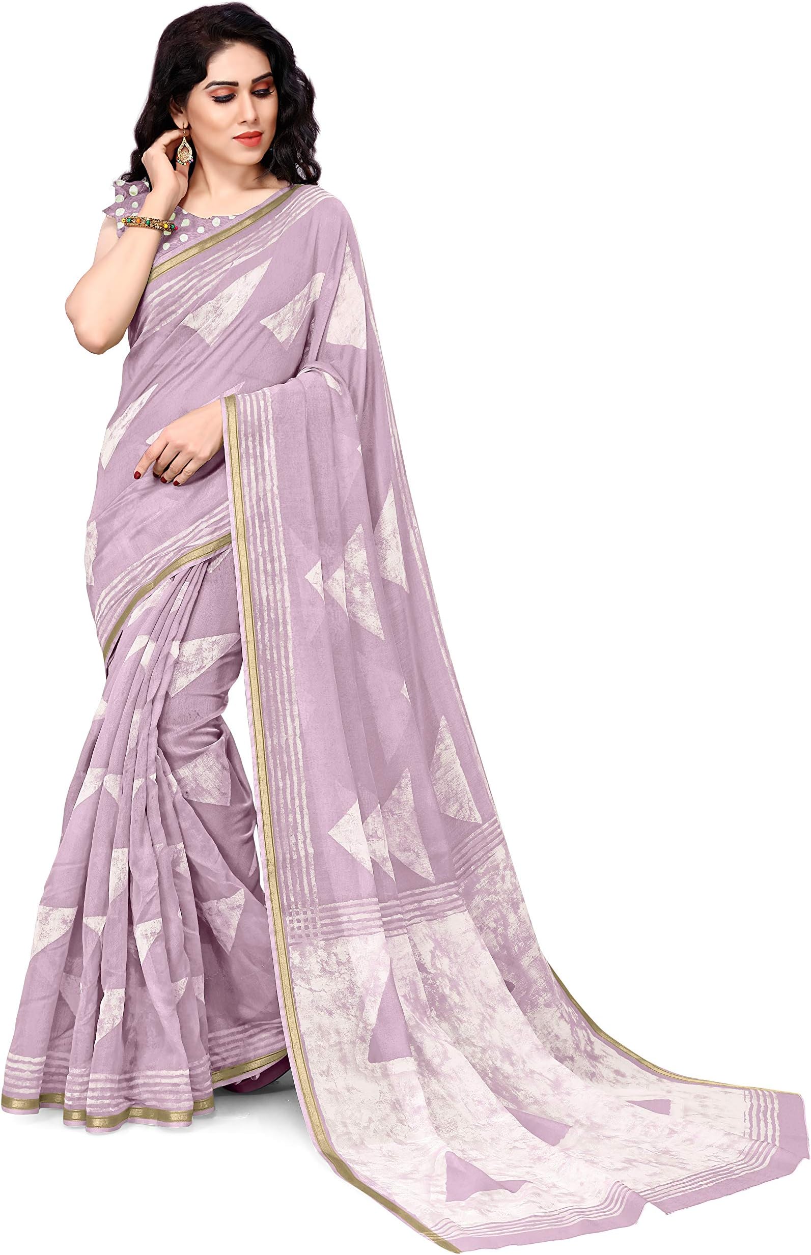 Shibori Dyed Printed Saree