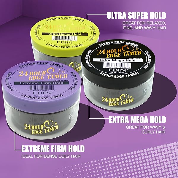 EBIN NEW YORK 24 HOUR EDGE TAMER – EXTRA MEGA HOLD (8.25OZ/ 250ML)