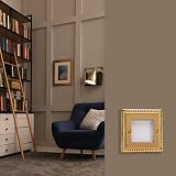 Varilight XGG2 Double DataGrid Plate Georgian Brass 2-Gang Faceplate view 2