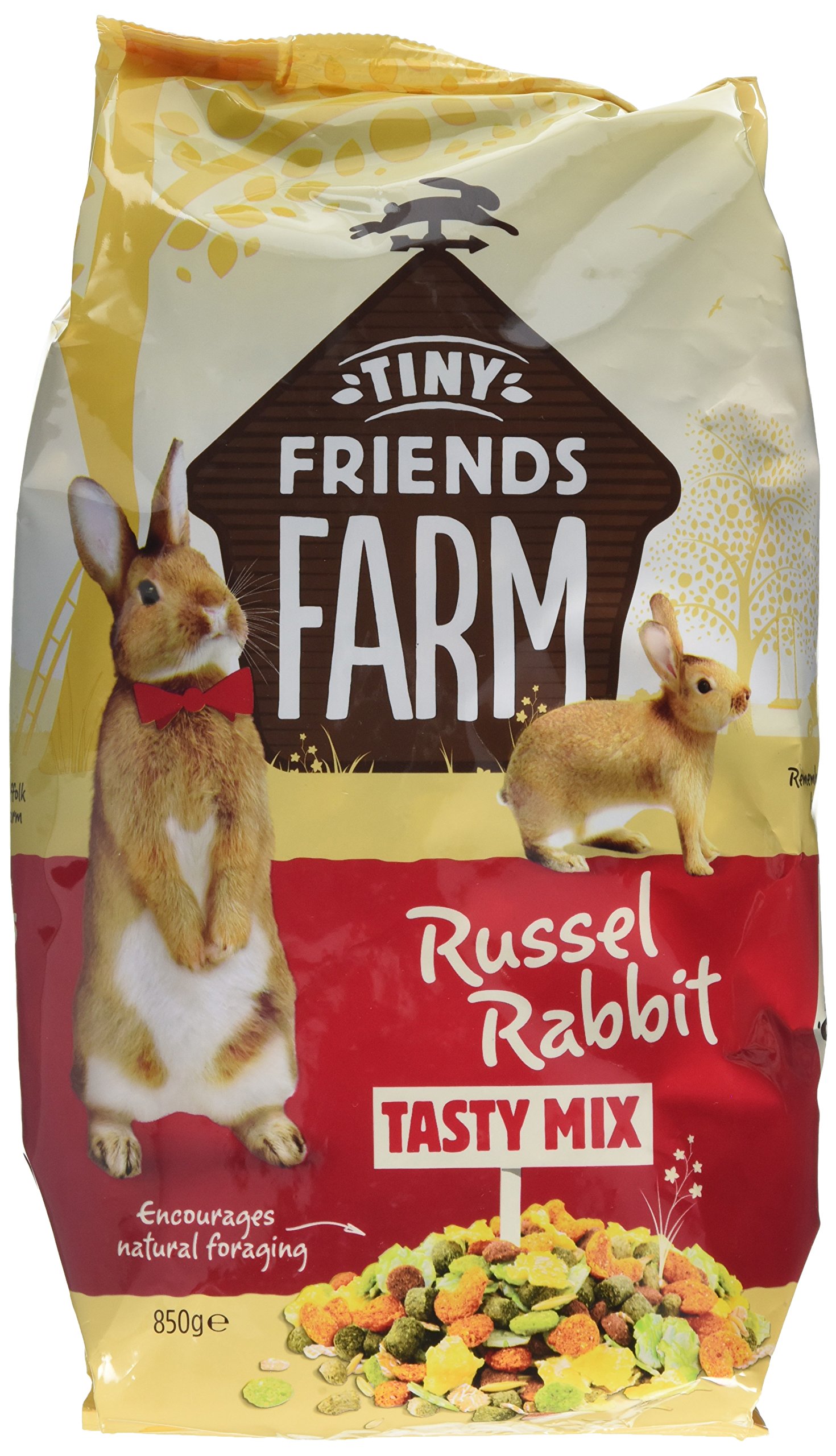 Supreme Petfoods Russel Tiny Friends Farm Rabbit Tasty Mixi, 850 g, Pack of 6