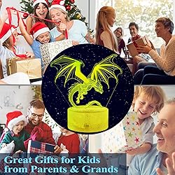 POSSHE Dragon Night Light, Dragon Gifts, 3D