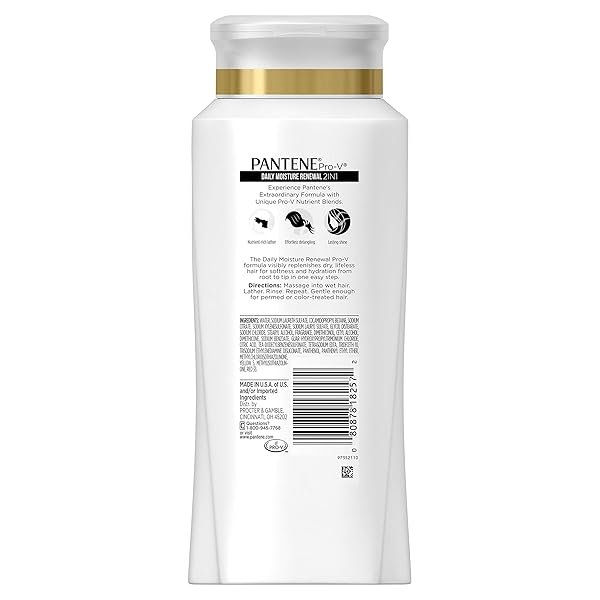 PANTENE PRO-V DAILY MOISTURE RENEWAL 2 IN 1 SHAMPOO & CONDITIONER 20.1 FL OZ