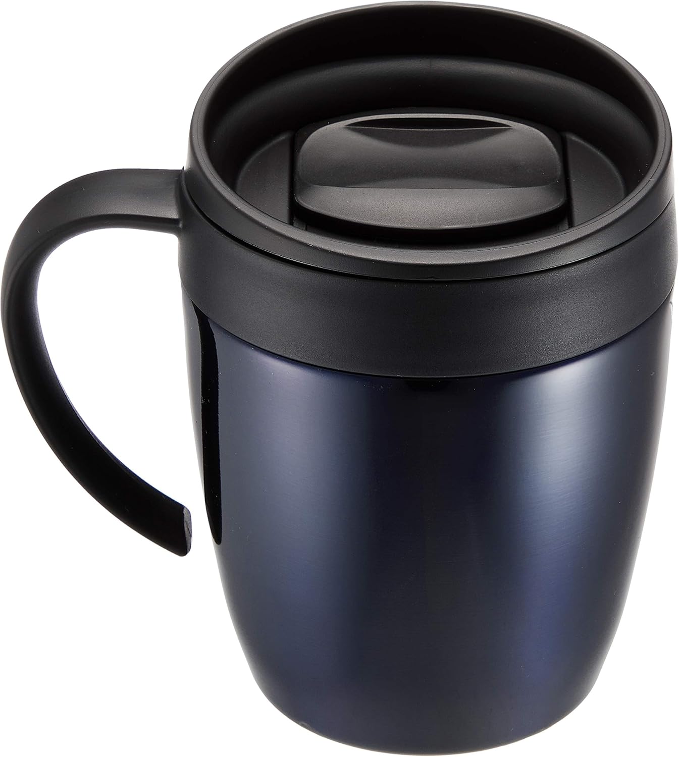 Amazon Co Jp 和平フレイズ マグカップ 330ml ネイビー 蓋付き 保温 保冷 オフィスマグ フォルテックハウス Rh 1291 ホーム キッチン