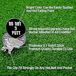FINGER TEN Golf Ball Marker with Hat Clip Markers