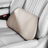 POKSRI Lumbar Support Pillow,Back Pain Relief Cushion,fits tightly around the waist,Memory Foam,Skin-friendly Suede Fabric,fit Car Drive,Office chair,Rest seat,Improve Posture,Portable,15.5''Lx 8.7''H