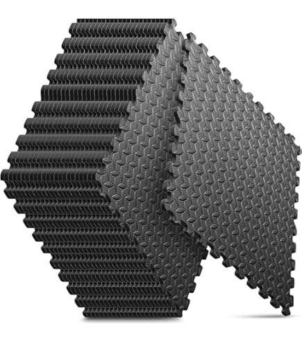Amazon.com: ZENY Puzzle Exercise Mat 1/2'' Thick Interlocking Foam
