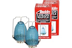 Aladdin Lox-on R150 Oil Lamp Mantle for Brighter and Cleaner Light, Set of 2