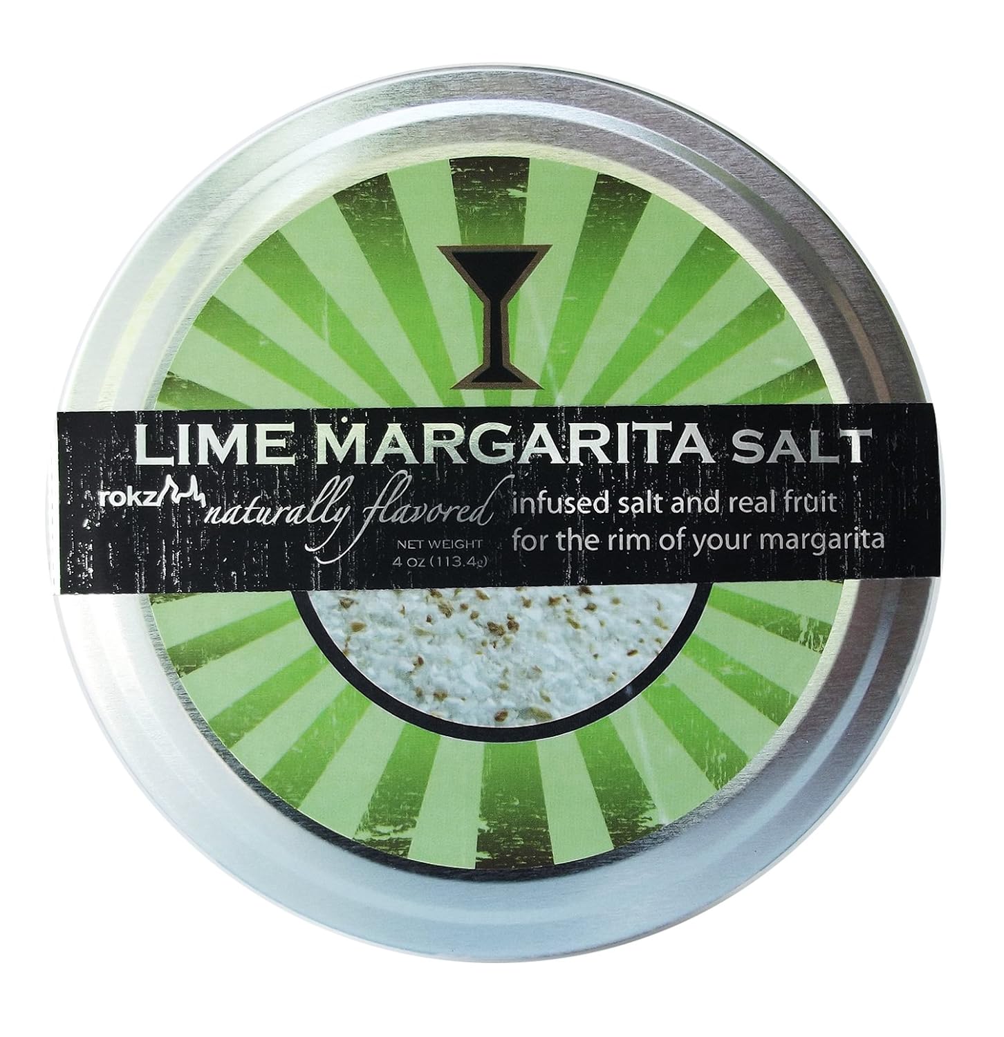 rokz Lime Margarita Salt Rimmerz, 4 ounce : Cocktail Rimmers : Grocery & Gourmet Food
