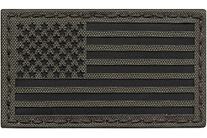 TACTICAL FREAKY USA American Flag 3.5x2 IFF Tactical Morale Touch Fastener Patch (OD Green)