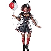 Women's Twisted Clown Plus Costume