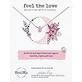 SoulKu Mystic Necklace for Women, Motivational Jewelry, Handmade Necklace With Crystals, Inspirational Stocking Stuffer Gift For Her, 18" Nylon Cord with 18K Gold Plated Stainless Steel Clasp