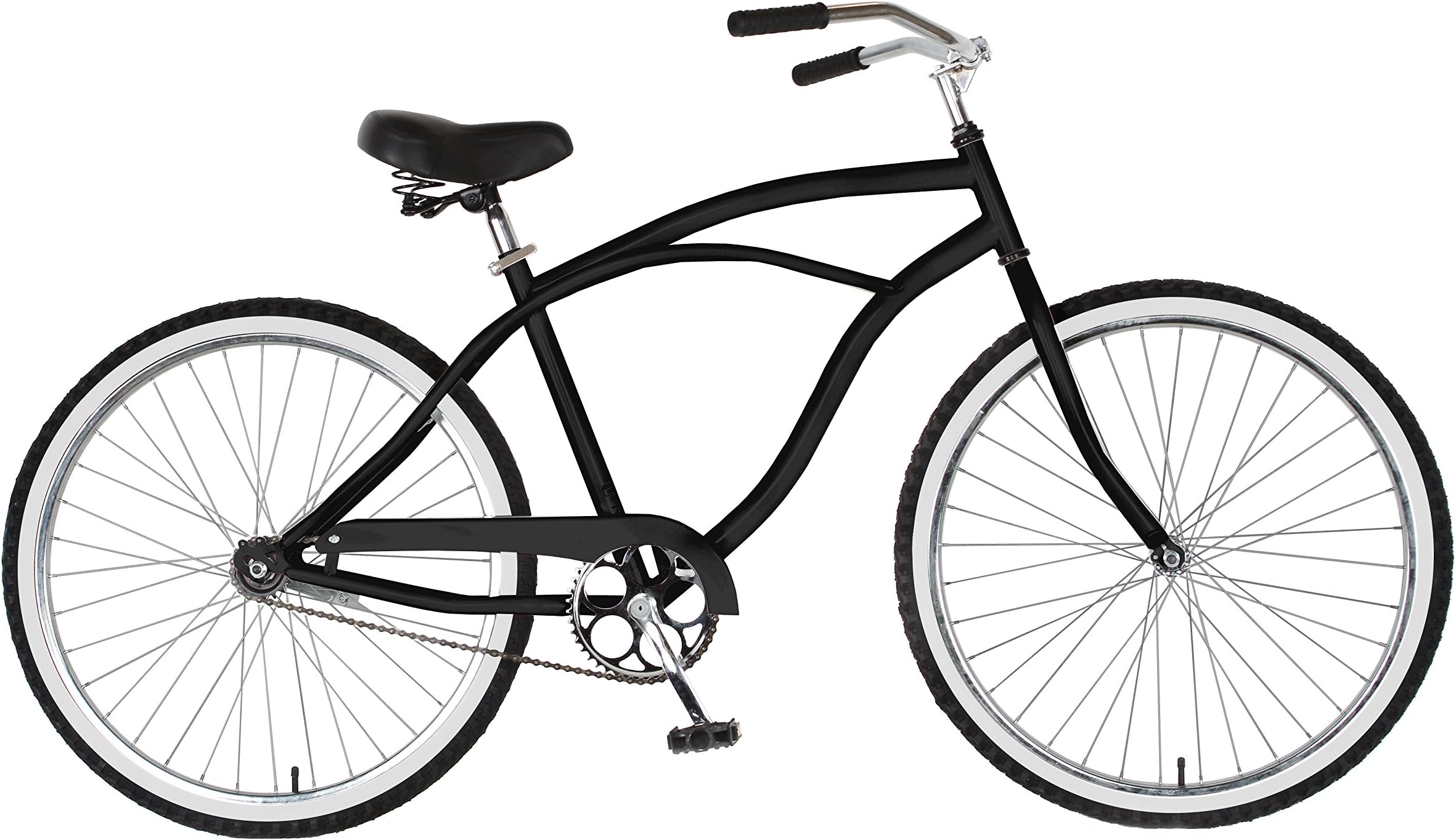 Cycle Force Cruiser Bike, 26 inch Wheels, 18 inch Frame, Men's Bike, Black, Blue, Pink, Red, Silver, White