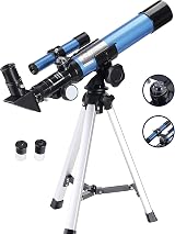 Aomekie Kids Telescope 40mm 400mm Refractor with Finder Scope Tripod