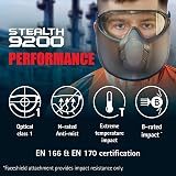 JSP STEALTH 9200 Face Shield Safety Goggles Anti-Mist N Rated Lightweight EN 166 view 4