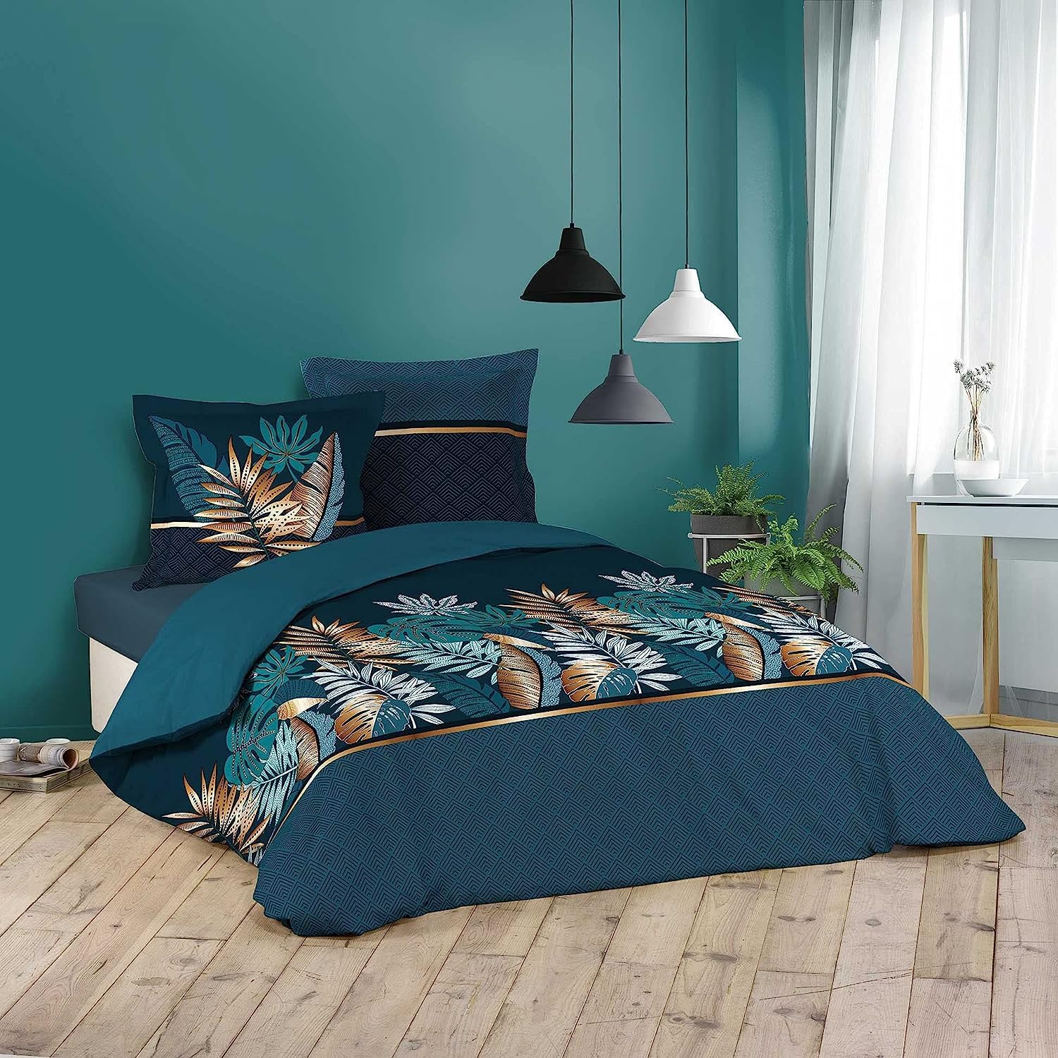 Douceur d'Intérieur, Alianor 3-Piece Bedding Set (240 x 220 cm) 100% Cotton