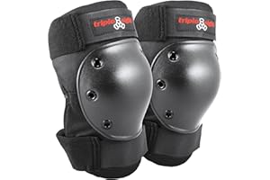 Triple Eight Kneesaver Knee Pads (1-Pair), Black, One Size