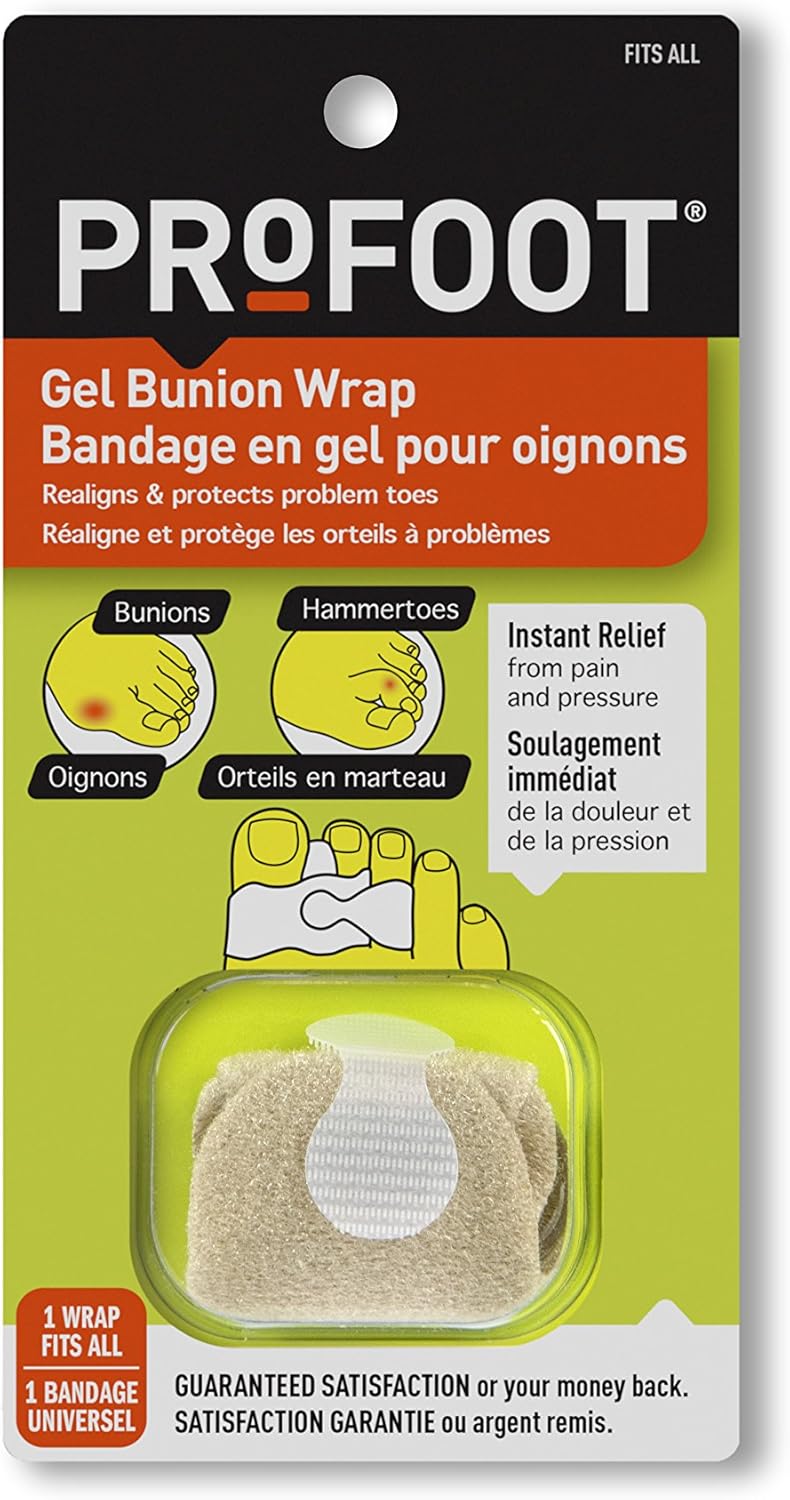 Profoot Gel Bunion Wrap, 1 Count Amazon.ca Health & Personal Care