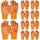 Czlotyh Winter Work Gloves for Men 10/20 Pairs Freezer Gloves with Non Slip Grip Thermal Insulated Work Cold Weather Glove