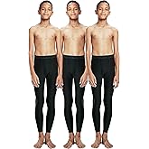 DEVOPS Boys 2~3 Pack UPF 50+ Compression Tights Sport Leggings & Shirt